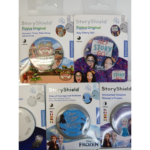 StoryPhones 8 PACK NEW Story Shields Disc Disney Headphones Storytelling SEALED - Picture 4 of 8